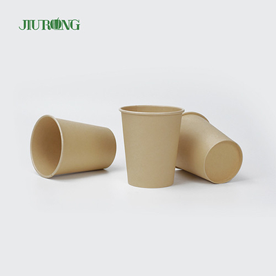 Tasse à café en papier jetable biodégradable à paroi unique 6oz 7oz