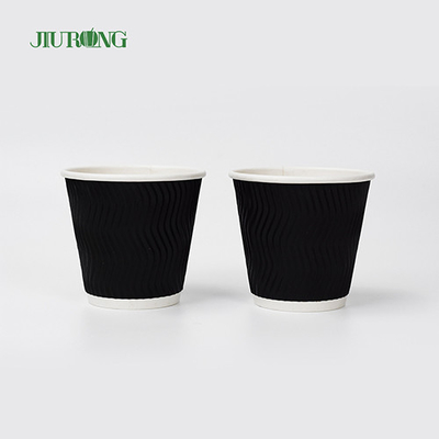 Catégorie comestible des tasses de papier biodégradables de café de thé de jus de kola 4oz 6.2cm
