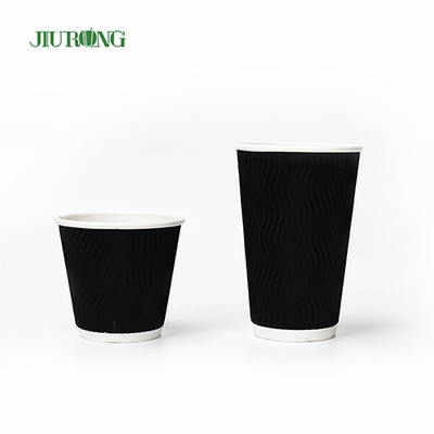 Catégorie comestible des tasses de papier biodégradables de café de thé de jus de kola 4oz 6.2cm