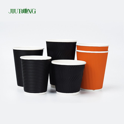 Catégorie comestible des tasses de papier biodégradables de café de thé de jus de kola 4oz 6.2cm