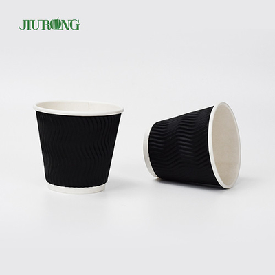 Catégorie comestible des tasses de papier biodégradables de café de thé de jus de kola 4oz 6.2cm
