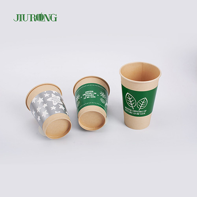 tasses 200ml de papier biodégradables