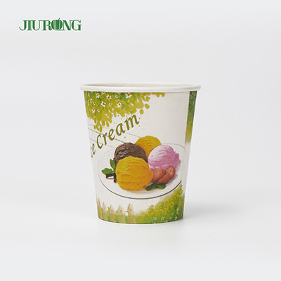 tasses de papier biodégradables d'emballage de mur simple de 5oz 6oz pour le thé de lait de café