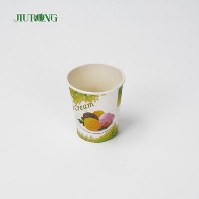 tasses de papier biodégradables d'emballage de mur simple de 5oz 6oz pour le thé de lait de café
