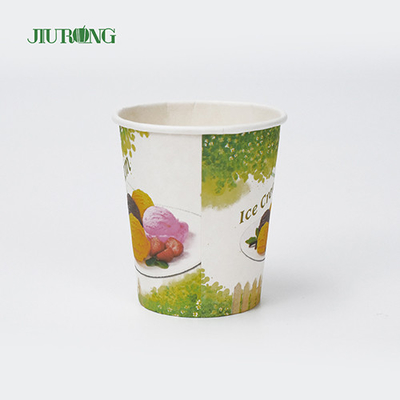 tasses de papier biodégradables d'emballage de mur simple de 5oz 6oz pour le thé de lait de café
