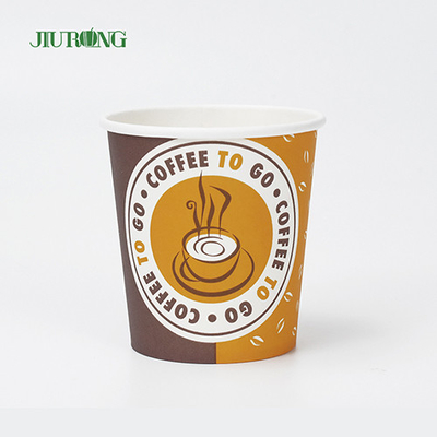 Tasses jetables biodégradables de la tasse 22oz de papier à paroi simple d'impression de logo faite sur commande
