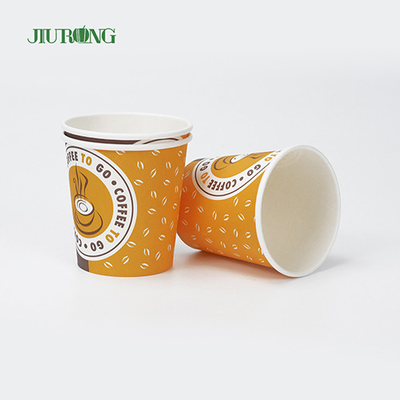 Tasses jetables biodégradables de la tasse 22oz de papier à paroi simple d'impression de logo faite sur commande