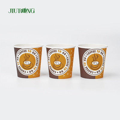 Tasses jetables biodégradables de la tasse 22oz de papier à paroi simple d'impression de logo faite sur commande