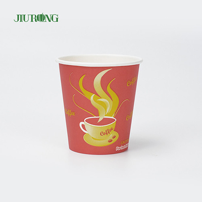 Tasses de papier biodégradables jetables ondulées par Brown pour les boissons chaudes