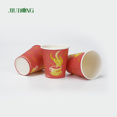 Tasses de papier biodégradables jetables ondulées par Brown pour les boissons chaudes