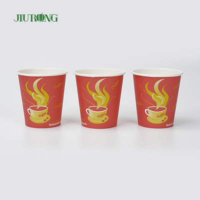 Tasses de papier biodégradables jetables ondulées par Brown pour les boissons chaudes
