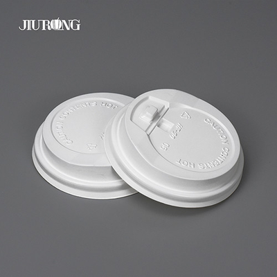 Jiurong biodégradable blanc de couverture de tasse de papier jetable de boisson chaude