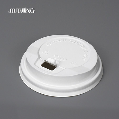Jiurong biodégradable blanc de couverture de tasse de papier jetable de boisson chaude