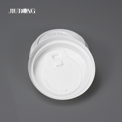 Jiurong biodégradable blanc de couverture de tasse de papier jetable de boisson chaude
