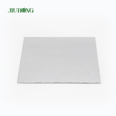 Panneau de gâteau jetable argenté de relief 30*40cm pour le magasin de boulangerie