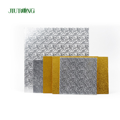 Grand panneau de gâteau de rectangle de base de carton d'or certification BSCI de 11 pouces