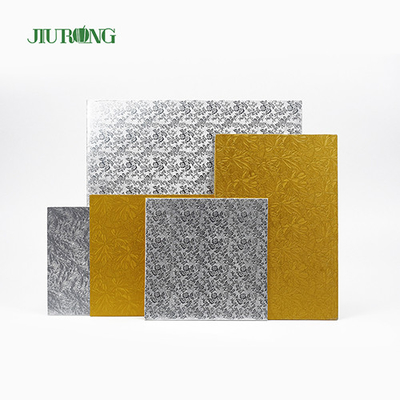Grand panneau de gâteau de rectangle de base de carton d'or certification BSCI de 11 pouces