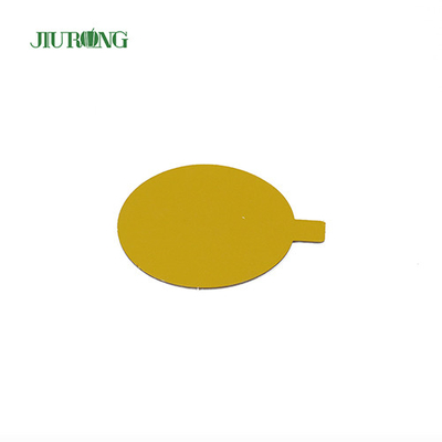 Catégorie comestible écologique de papier jetable de gâteau d'or 97*83mm