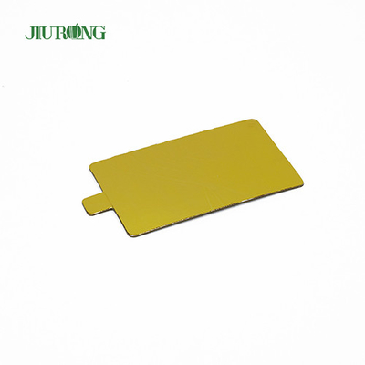 Plateau à gâteau jetable doré de 90 mm