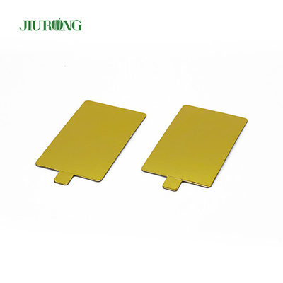 Plateau à gâteau jetable doré de 90 mm