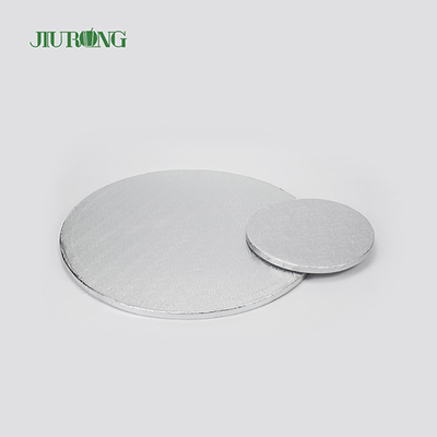 Plateau à gâteau jetable ondulé résistant aux graisses 10cm 7 pouces estampage d'or