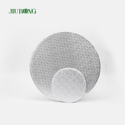 Plateau à gâteau jetable ondulé résistant aux graisses 10cm 7 pouces estampage d'or