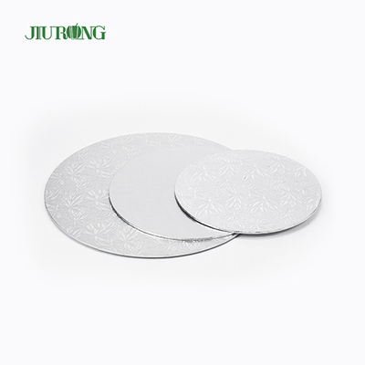 Panneau de gâteau rond d'or de papier ondulé de forces de défense principale JIURONG recyclable de 10 pouces