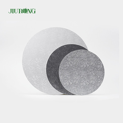 Panneau de gâteau rond d'or de papier ondulé de forces de défense principale JIURONG recyclable de 10 pouces