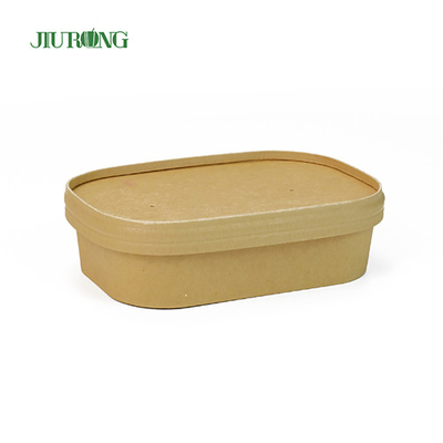 Bol jetable de soupe de papier d'emballage de cuvette de déjeuner du ménage 750ml d'hôtel