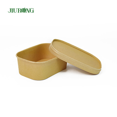 Cuvette de papier biodégradable de catégorie comestible 1000ml jetable écologique