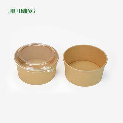 saladier écologique de papier d'emballage 1100ml jetable avec le couvercle d'ANIMAL FAMILIER