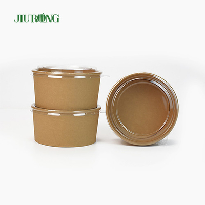 saladier écologique de papier d'emballage 1100ml jetable avec le couvercle d'ANIMAL FAMILIER