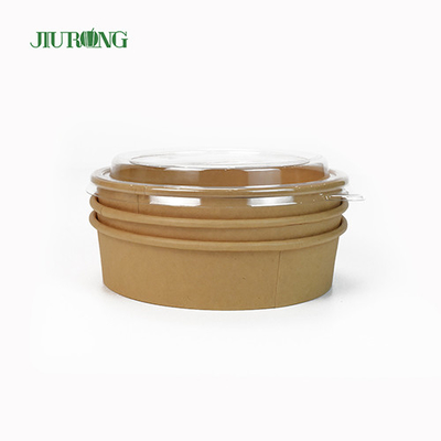 Cuvette de papier biodégradable micro-ondable 1100ml sulfurisé avec des couvercles