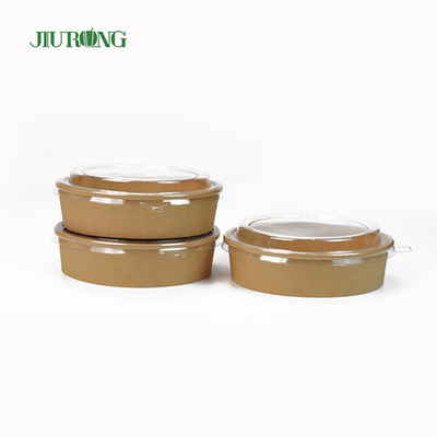 Cuvette de papier biodégradable micro-ondable 1100ml sulfurisé avec des couvercles