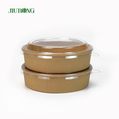 Cuvette de papier biodégradable micro-ondable 1100ml sulfurisé avec des couvercles