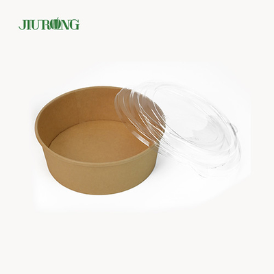 Catégorie comestible de la coutume 750cc de cuvette de papier biodégradable de couvercle d'ANIMAL FAMILIER imperméable