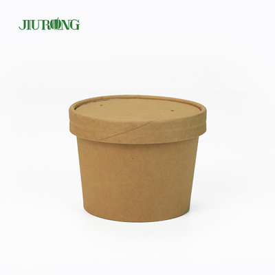 cuvettes de papier jetables de récipients à salade de papier du revêtement UV 26OZ pour la nourriture chaude