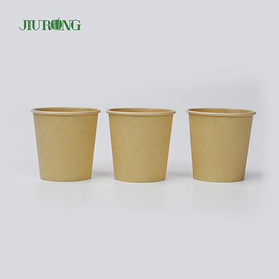 Cuvette biodégradable de potage de papier d'emballage cuvettes jetables de 12 onces avec des couvercles