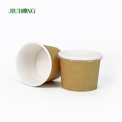 Cuvette de papier biodégradable de catégorie comestible recyclable tasse de papier de crème glacée de 30 onces