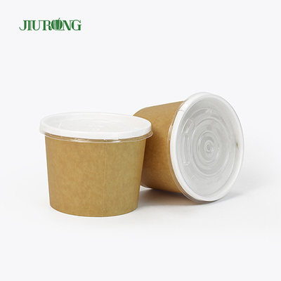 Cuvette de papier biodégradable de catégorie comestible recyclable tasse de papier de crème glacée de 30 onces
