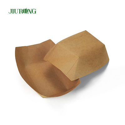 Kraft ondulé du conteneur de papier biodégradable recyclable 85*50*45mm