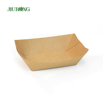 ODM biodégradable d'OEM de plateaux de nourriture de papier d'emballage jetables sulfurisés