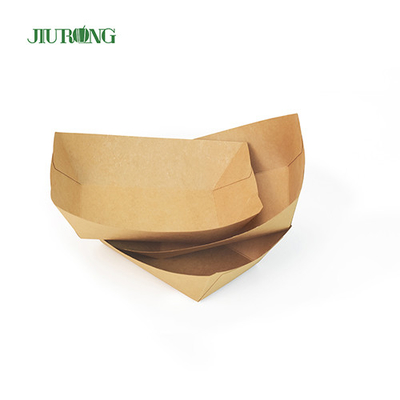 ODM biodégradable d'OEM de plateaux de nourriture de papier d'emballage jetables sulfurisés