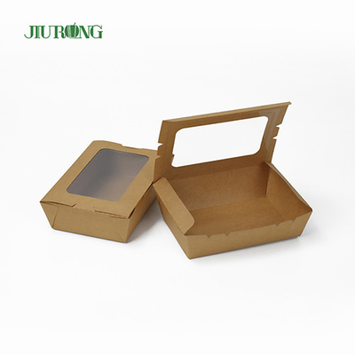 Papier d'emballage biodégradable fait sur commande du conteneur 12x12x6cm de papier d'emballage imperméable