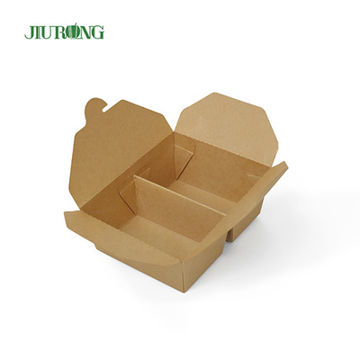 Conteneur de papier biodégradable d'emballage à emporter 1480ml pour la charcuterie