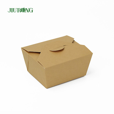 L'emballage alimentaire en papier jetable sulfurisé 1080ml kraft sort le récipient