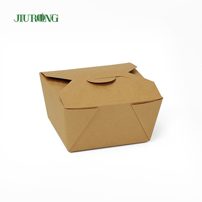 Catégorie comestible biodégradable du récipient 1080ml de papier d'emballage non blanchi