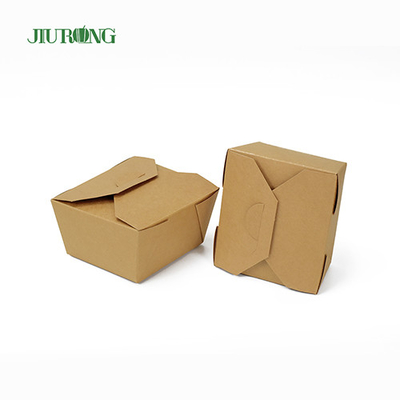 Catégorie comestible biodégradable du récipient 1080ml de papier d'emballage non blanchi