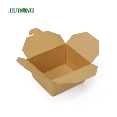 Catégorie comestible biodégradable du récipient 1080ml de papier d'emballage non blanchi