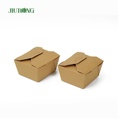 Catégorie comestible biodégradable du récipient 1080ml de papier d'emballage non blanchi